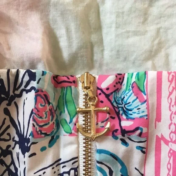 Lilly Pulitzer patchwork shift with lace placket - Picture 3 of 4